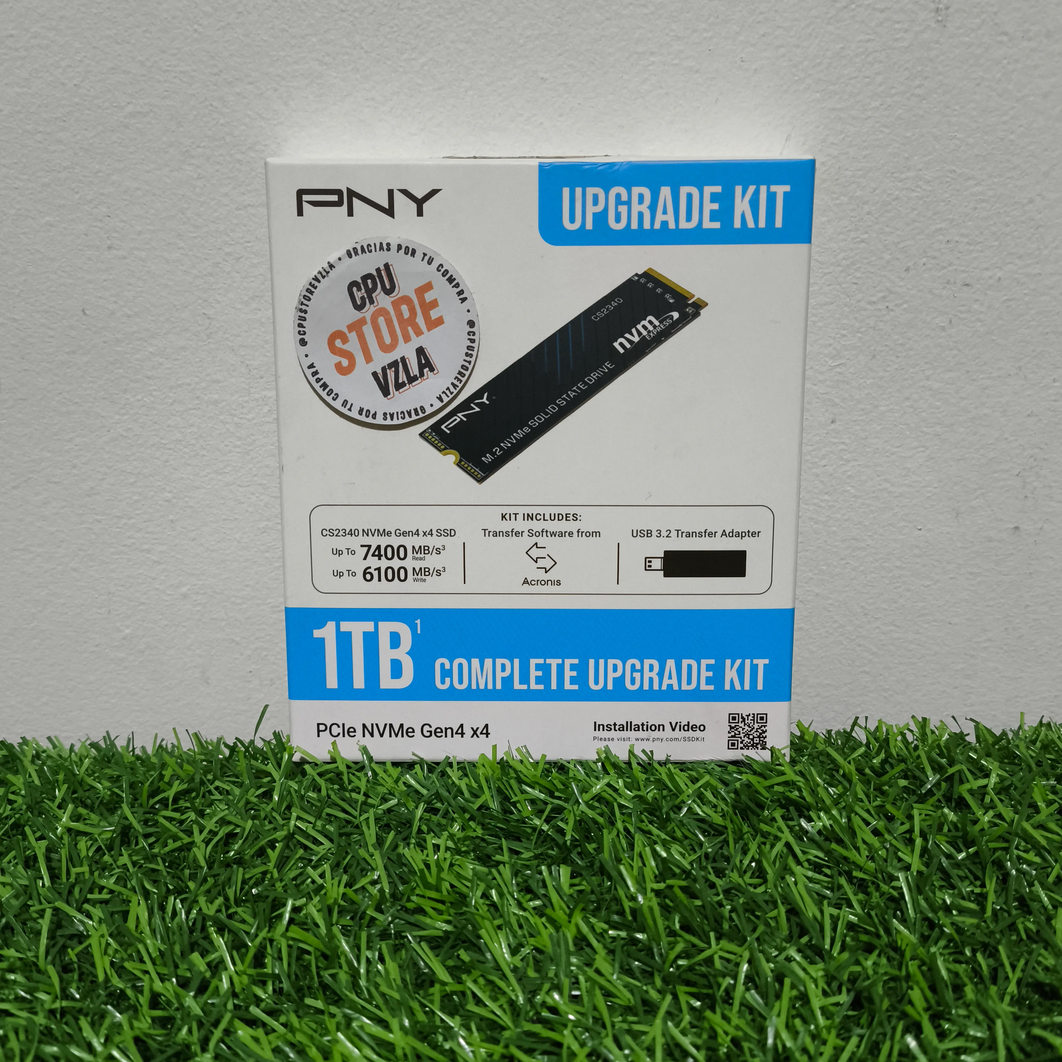 PNY CS2340 1TB M.2 2280 NVMe PCIe 4.0 x4 SSD - Upgrade Kit M280CS2340-1TBKIT-RB