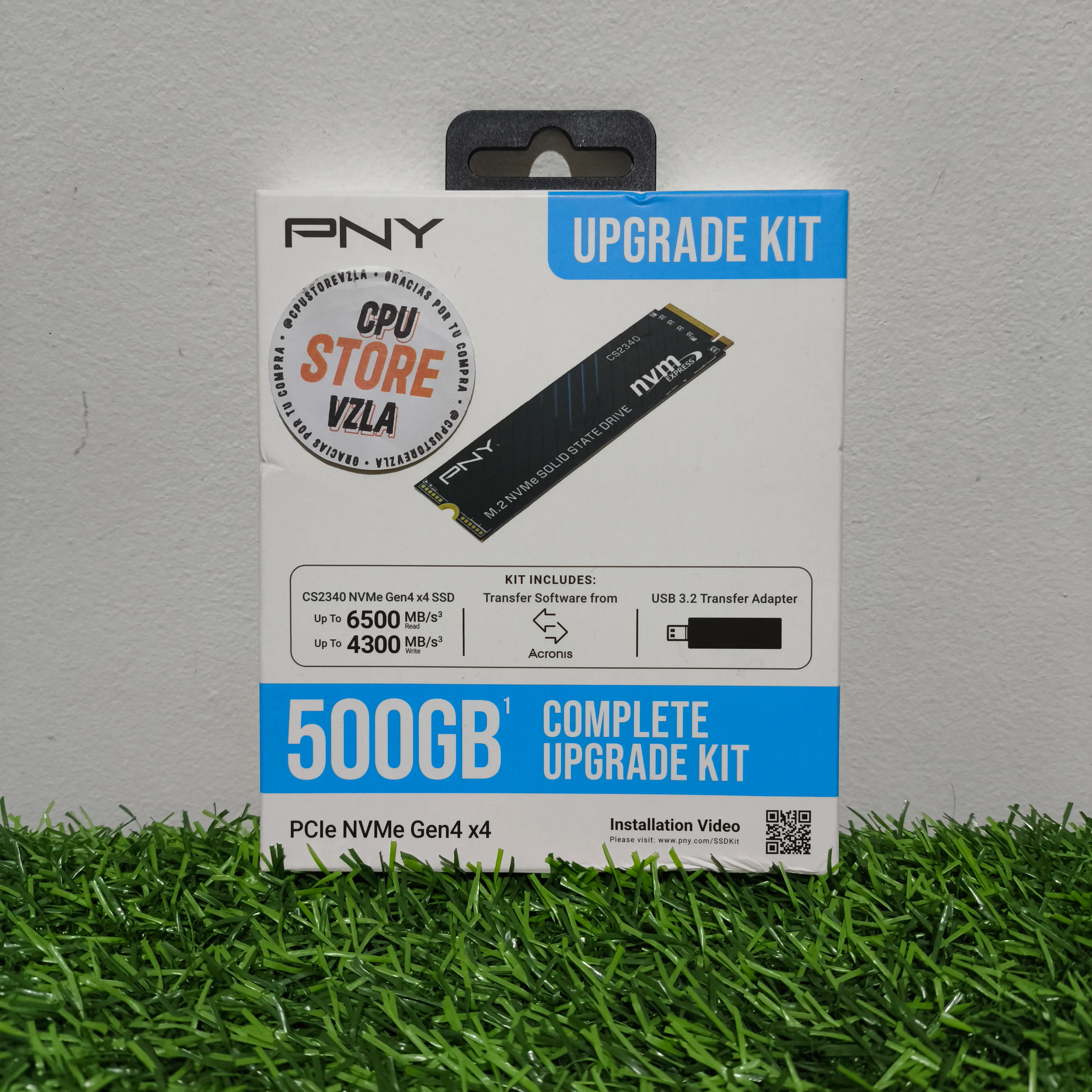 PNY CS2340 500GB M.2 2280 NVMe PCIe 4.0 x4 Upgrade Kit - M280CS2340-500KIT-RB