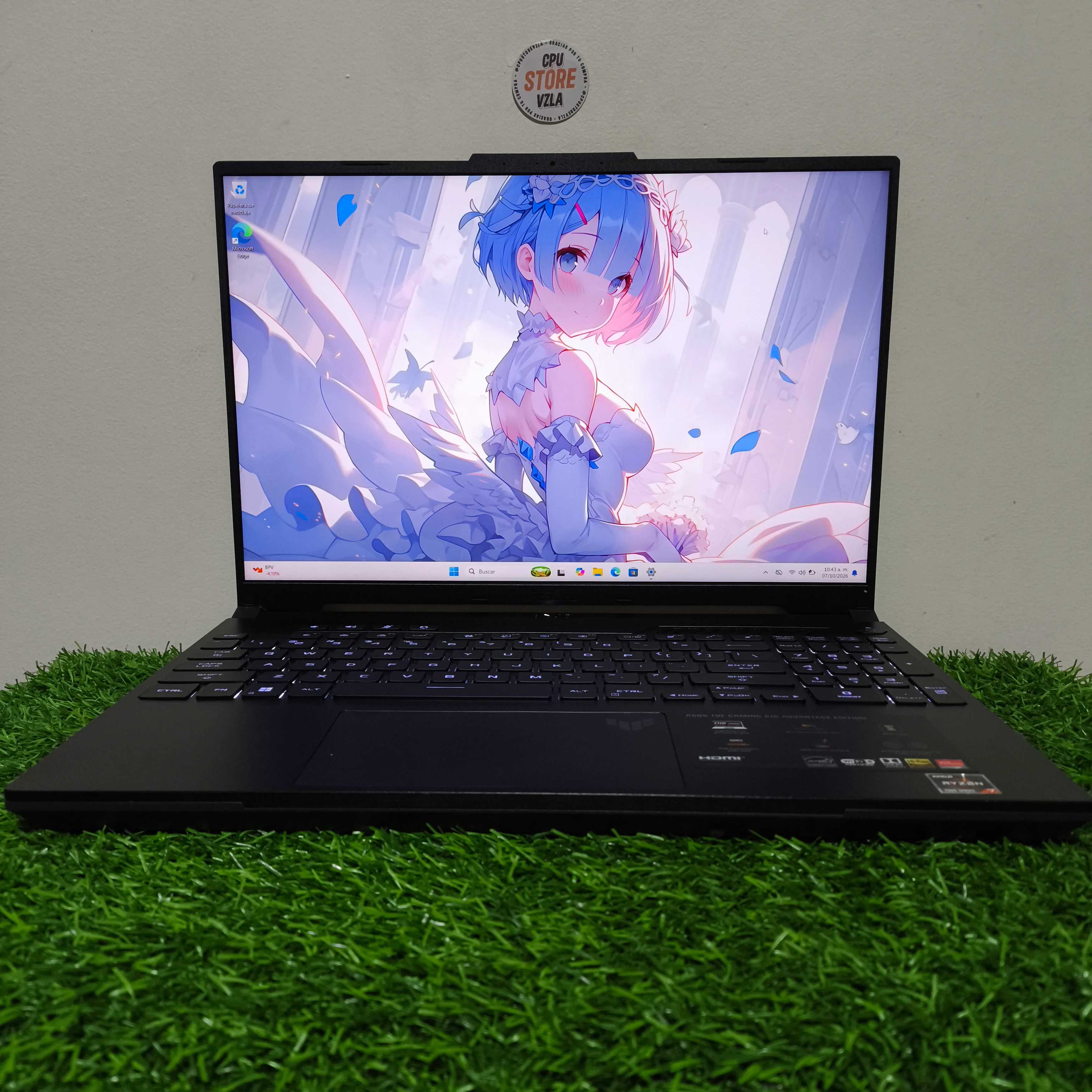 ASUS TUF Gaming A16 Advantage FA617NS 16″ FHD+ 165 Hz · AMD Ryzen 7 7735HS · Radeon RX 7700S · 16 GB · 512 GB NVMe M.2